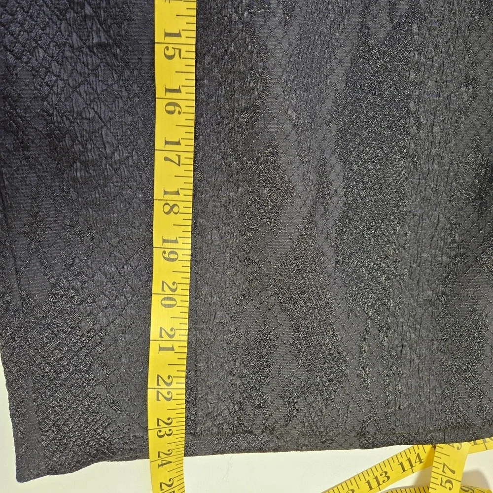 Altuzarra for Target Womens Black Snake‎ Embossed Pencil Skirt Size 8 Back Zip